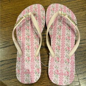 Havaianas Pink Floral Sandals